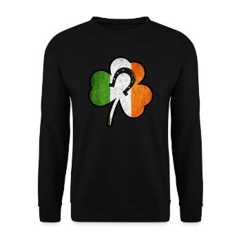 St Patricks Day - Unisex Sweatshirt - black - Front - Alina (178cm) & Michal (187cm)