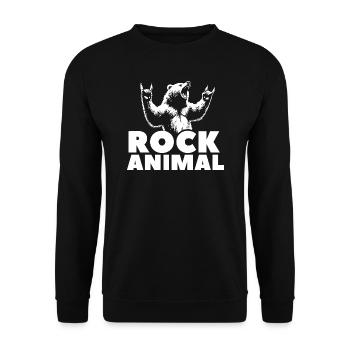 Amoureux des animaux de roche - Sweat-shirt Unisexe - noir - Devant - Alina (178cm) & Michal (187cm)