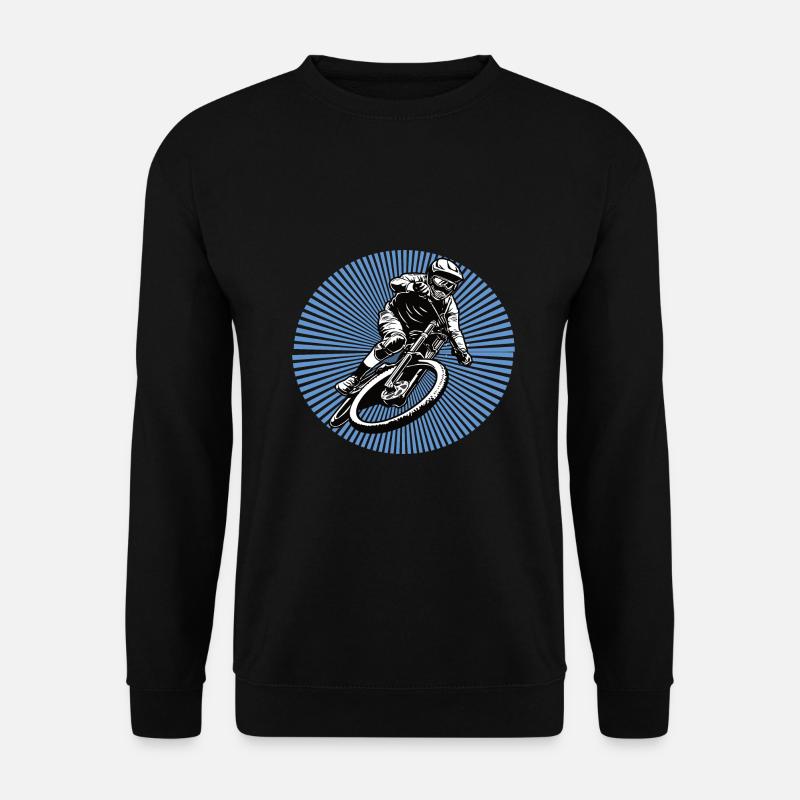 Downhill Mountainbiker - Unisex Pullover - Schwarz