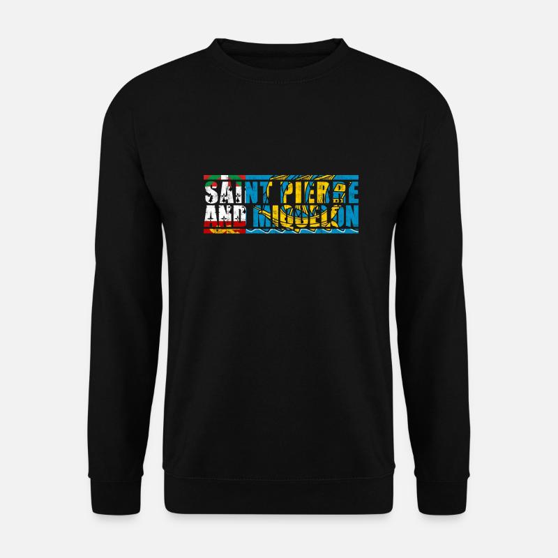 St. Pierre and Miquelon - Unisex Sweatshirt - black