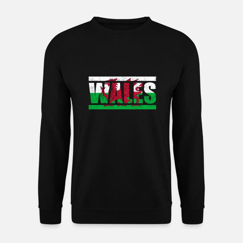 Wales - Unisex Pullover - Schwarz