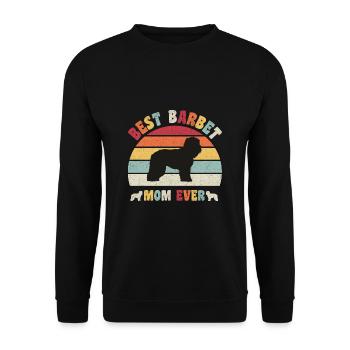 Meilleure maman Barbet jamais amateurs de chiens vintage rétro - Sweat-shirt Unisexe - noir - Devant - Alina (178cm) & Michal (187cm)