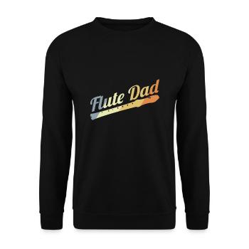Père flûte - Sweat-shirt Unisexe - noir - Devant - Alina (178cm) & Michal (187cm)