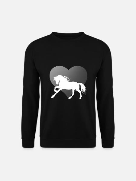 Chevaux et équitation. Mode équestre pour les amoureux des chevaux - Sweat-shirt Unisexe - noir