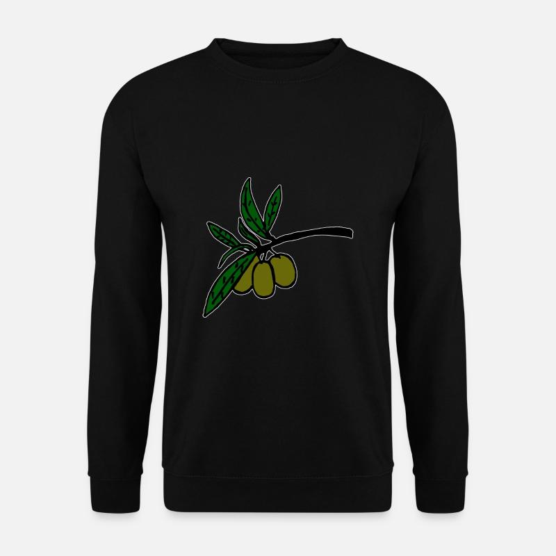 Olivenzweig - Unisex Pullover - Schwarz
