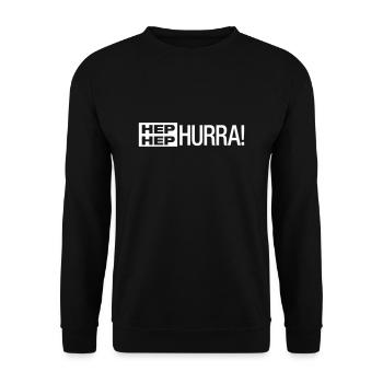 HEP HEP HURRA! - Geschenk - Unisex Pullover - Schwarz - Vorne - Alina (178cm) & Michal (187cm)