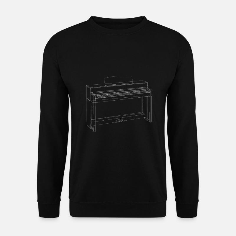 Piano Blanc - Sweat-shirt Unisexe - noir