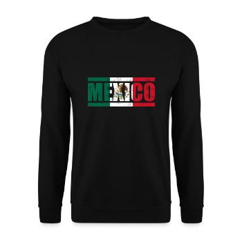 Mexico - Unisex Sweatshirt - black - Front - Alina (178cm) & Michal (187cm)