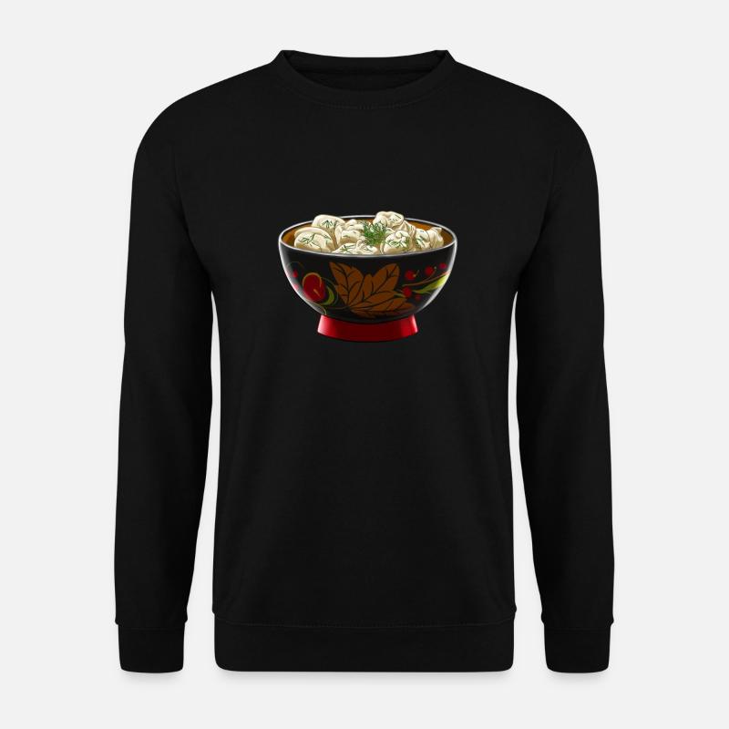 Russland Pelmeni Teller - Unisex Pullover - Schwarz