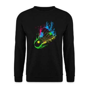 Badminton Splash Federball - Sweat-shirt Unisexe - noir - Devant - Alina (178cm) & Michal (187cm)