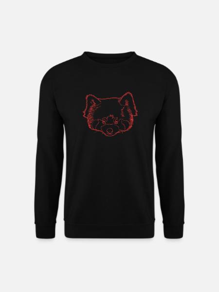 Roter Panda - Unisex Pullover - Schwarz