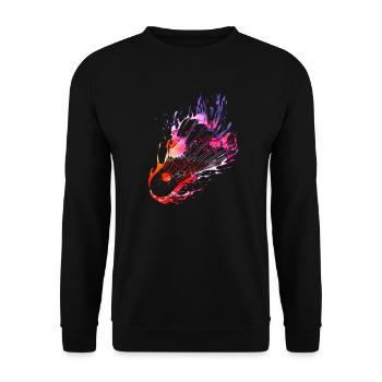 Badminton Splash Federball - Sweat-shirt Unisexe - noir - Devant - Alina (178cm) & Michal (187cm)
