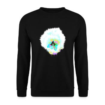 Poulet de soie Splash - Sweat-shirt Unisexe - noir - Devant - Alina (178cm) & Michal (187cm)