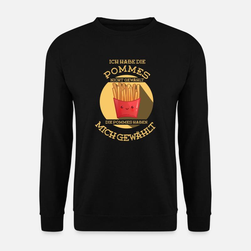 ich habe die pommes nicht gewahlt - Unisex Pullover - Schwarz