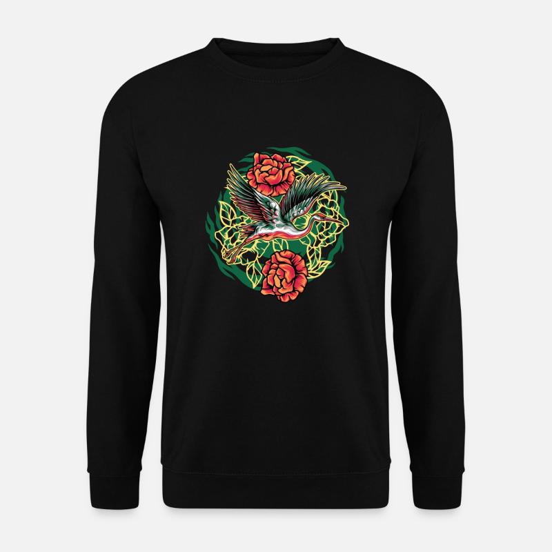 Conception de grue japonaise - Sweat-shirt Unisexe - noir