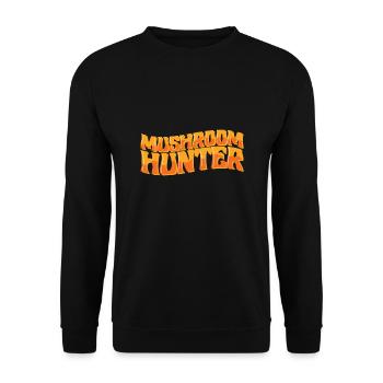 MUSHROOM HUNTER - Unisex Sweatshirt - black - Front - Alina (178cm) & Michal (187cm)