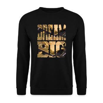 DREAM BIG - Unisex Sweatshirt - black - Front - Alina (178cm) & Michal (187cm)