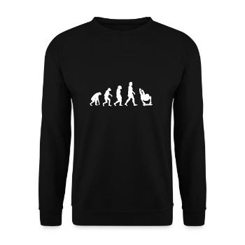 Evolution Skeleton - Sweat-shirt Unisexe - noir - Devant - Alina (178cm) & Michal (187cm)