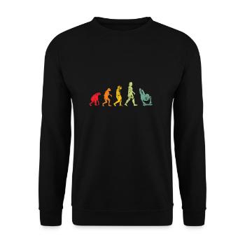 Evolution Skeleton - Sweat-shirt Unisexe - noir - Devant - Alina (178cm) & Michal (187cm)