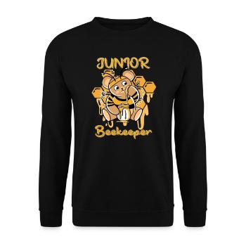 JUNIOR BEEKEEPER - Unisex Sweatshirt - black - Front - Alina (178cm) & Michal (187cm)