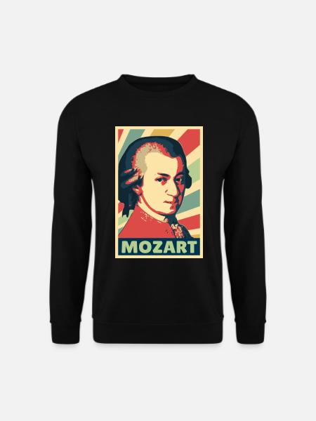 Mozart Vintage Farben - Unisex Pullover - Schwarz