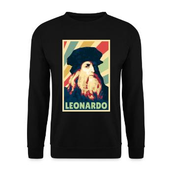 Leonardo da Vinci Colors Vintage - Sweat-shirt Unisexe - noir - Devant - Alina (178cm) & Michal (187cm)