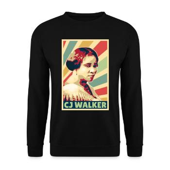 Madam CJ Walker Vintage Colors - Unisex Sweatshirt - black - Front - Alina (178cm) & Michal (187cm)