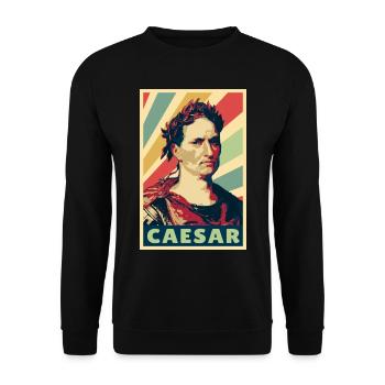 Julio César Colores vintage - Sweat-shirt Unisexe - noir - Devant - Alina (178cm) & Michal (187cm)