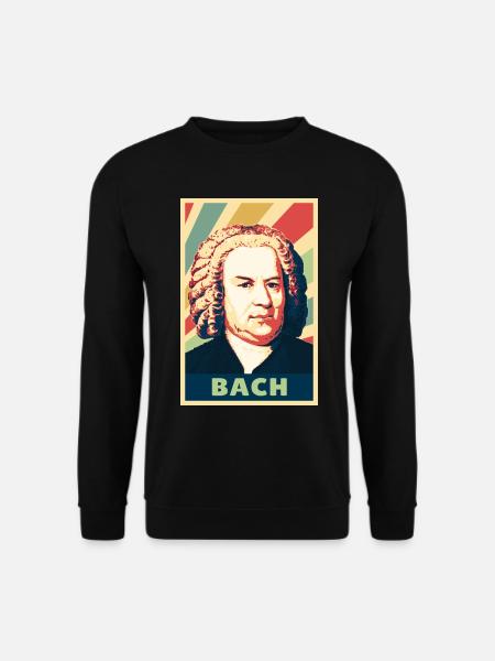 Johann Sebastian Bach Vintage Colores - Sweat-shirt Unisexe - noir