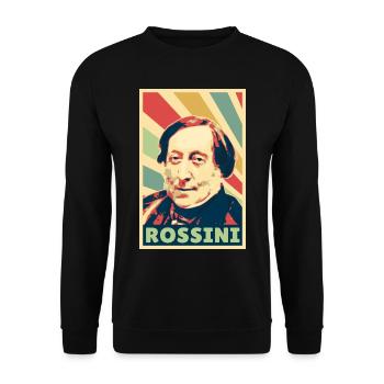 Gioachino Rossini Colores vintage - Sweat-shirt Unisexe - noir - Devant - Alina (178cm) & Michal (187cm)