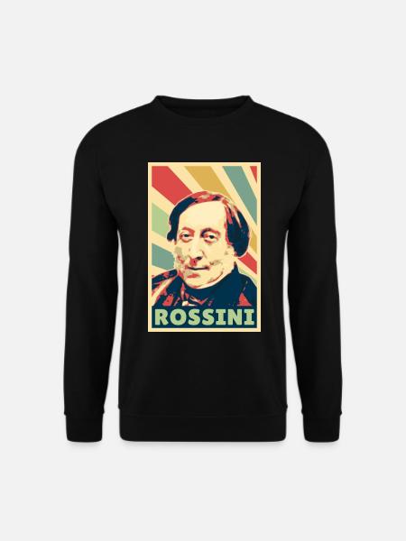 Gioachino Rossini Vintage Farben - Unisex Pullover - Schwarz