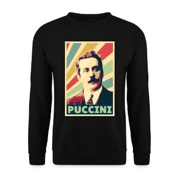 Giacomo Puccini Colores vintage - Sweat-shirt Unisexe - noir - Devant - Alina (178cm) & Michal (187cm)