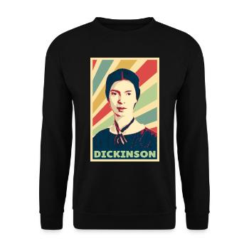 Emily Dickinson Colors Vintage - Sweat-shirt Unisexe - noir - Devant - Alina (178cm) & Michal (187cm)