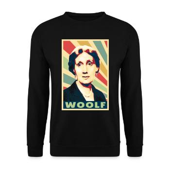 Virginia Woolf Vintage Colores - Sweat-shirt Unisexe - noir - Devant - Alina (178cm) & Michal (187cm)