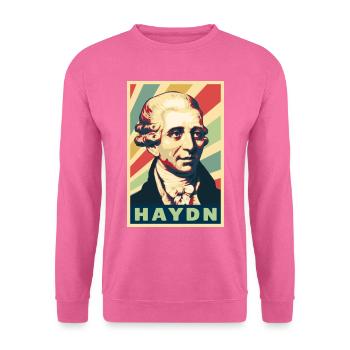 Joseph Haydn Vintage Farben - Unisex Pullover - Pink - Vorne