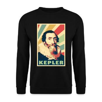Johanness Kepler Colors vintage - Sweat-shirt Unisexe - noir - Devant - Alina (178cm) & Michal (187cm)