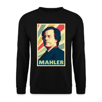 Gustaf Mahler Vintage Colores - Sweat-shirt Unisexe - noir - Devant - Alina (178cm) & Michal (187cm)