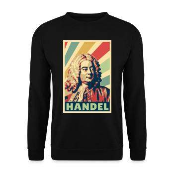 Georg Friedrich Handel Vintage Colors - Sweat-shirt Unisexe - noir - Devant - Alina (178cm) & Michal (187cm)