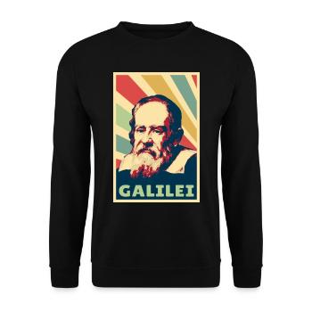 Galileo Galilei Vintage Colores - Sweat-shirt Unisexe - noir - Devant - Alina (178cm) & Michal (187cm)