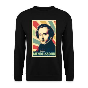 Felix Menelssohn Colors Vintage - Sweat-shirt Unisexe - noir - Devant - Alina (178cm) & Michal (187cm)