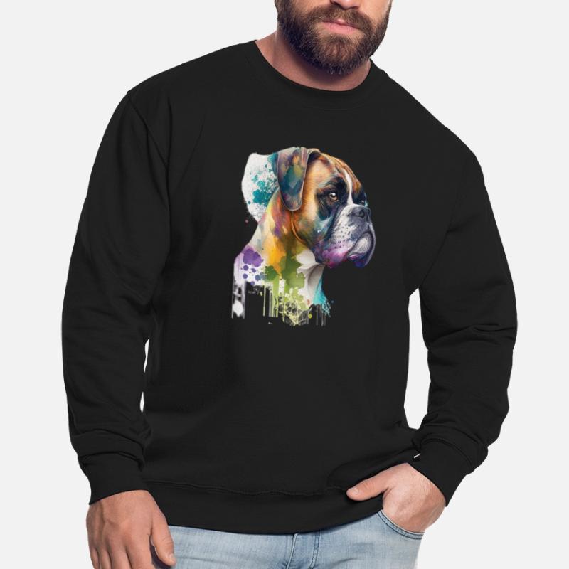Conception de l’aquarelle allemande Boxer Dog Sweat-shirt Unisexe