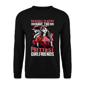 Baseball Players Have The Prettiest Girlfriends 10 - Unisex Pullover - Schwarz - Vorne - Alina (178cm) & Michal (187cm)
