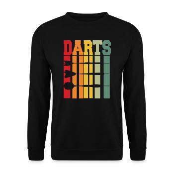 DESIGN COOL POUR LES JOUEURS DE FLÉCHETTES - Sweat-shirt Unisexe - noir - Devant - Alina (178cm) & Michal (187cm)