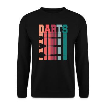 DESIGN COOL POUR LES JOUEURS DE FLÉCHETTES - Sweat-shirt Unisexe - noir - Devant - Alina (178cm) & Michal (187cm)