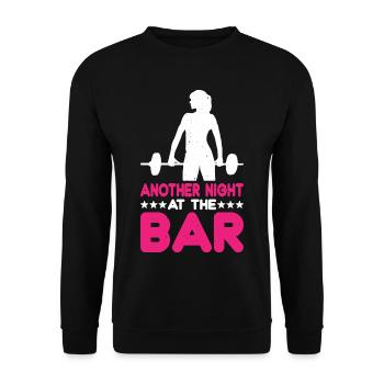 Another Night At The Bar 3 - Unisex Sweatshirt - black - Front - Alina (178cm) & Michal (187cm)