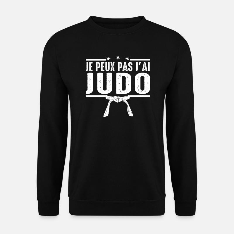 Ich kann nicht Judo, Judoka, japanische Kampfkunst - Unisex Pullover - Schwarz