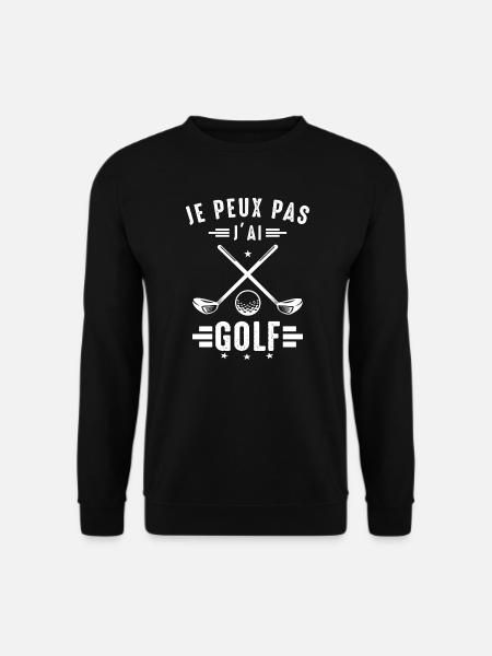 Ich kann nicht haben Ich habe Golf Golfer Golfer Golfer - Unisex Pullover - Schwarz
