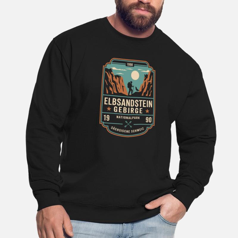 Elbe, Grès, Suisse, Saxe, Randonnée Sweat-shirt Unisexe