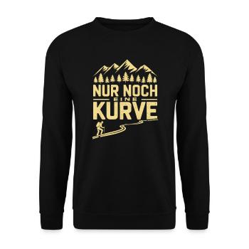 Noch Eine Kurve Reisegruppe Wandergruppe Wandern - Unisex Pullover - Schwarz - Vorne - Alina (178cm) & Michal (187cm)