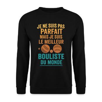 Le meilleur joueur de pétanque du monde - Sweat-shirt Unisexe - noir - Devant - Alina (178cm) & Michal (187cm)